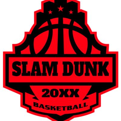 SLAM DUNK Basketball Logo Template サムネイル